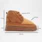 Tyson - Tan Suede With Fur Chunky Lace-Up Sport Boot (Women)