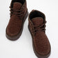 Tyson - Brown Suede With Fur Chunky Lace-Up Sport Boot (Women)