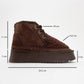 Tyson - Brown Suede With Fur Chunky Lace-Up Sport Boot (Women)