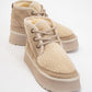 Tyson - Beige Lace-Up Platform Sport Boot (Women)