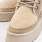 Tyson - Beige Lace-Up Platform Sport Boot (Women)