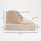 Tyson - Beige Lace-Up Platform Sport Boot (Women)