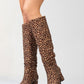 Vianella - Animal Patterned Knee-High Boot (Women)