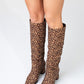 Vianella - Animal Patterned Knee-High Boot (Women)