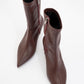 Thalin - Burgundy Pointed Toe Stiletto Boot (Women)