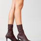 Thalin - Burgundy Pointed Toe Stiletto Boot (Women)
