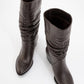 Soule - Brown Leather Heeled Short Boot (women)