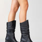 Soule - Black Genuine Leather Heeled Short Boot (Women)