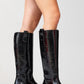 Alaska Black Pattern Western Boot (Women)