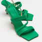 Heel - Green Heeled Sandal (Women)