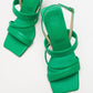 Heel - Green Heeled Sandal (Women)