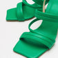 Heel - Green Heeled Sandal (Women)