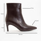 Noya Burgundy Cilt Stiletto Boot (Women)