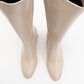 Paradis - Beige Block Heel Knee-High Boot (Women)