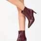 Noya Burgundy Pattern Stiletto Boot (Women)