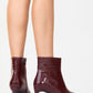 Noya Burgundy Pattern Stiletto Boot (Women)