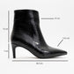 Noya Black Pattern Stiletto Boot (Women)