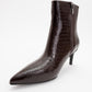 Noya Brown Pattern Stiletto Boot (Women)