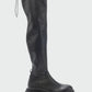 Chip - Black Knee-High Boot (Women)
