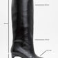 Camila - Black Heeled Boot (Women)