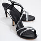 Nuevo - Black Jeweled High-Heel Dress Shoe (Women)