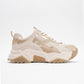 Lecce - Beige Gold Thick-Soled Sneaker (Women)