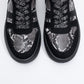 Rexie - Black Patterned Glitter Sneaker (Women)