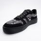 Rexie - Black Patterned Glitter Sneaker (Women)