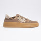 Rexie - Gold Patterned Glitter Sneaker (Women)