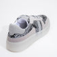 Rexie - Silver Patterned Glitter Sneaker (Women)