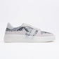 Rexie - Silver Patterned Glitter Sneaker (Women)