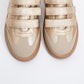Salva - Gold Patterned Velcro Sneaker (Women)