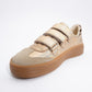 Salva - Gold Patterned Velcro Sneaker (Women)