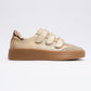 Salva - Gold Patterned Velcro Sneaker (Women)