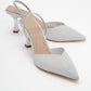 Renos - Silver Glitter Pointed Toe Dress Pump (Women)