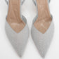 Renos - Silver Glitter Pointed Toe Dress Pump (Women)