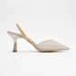 Renos - Gold Glitter Pointed Toe Dress Pump (Women)