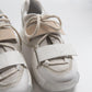 Lulen - White Glitter-Logo Velcro Sport Sneaker (Women)