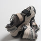 Lulen - Black Taupe Glitter-Logo Velcro Sport Sneaker (Women)