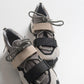 Lulen - Black Taupe Glitter-Logo Velcro Sport Sneaker (Women)