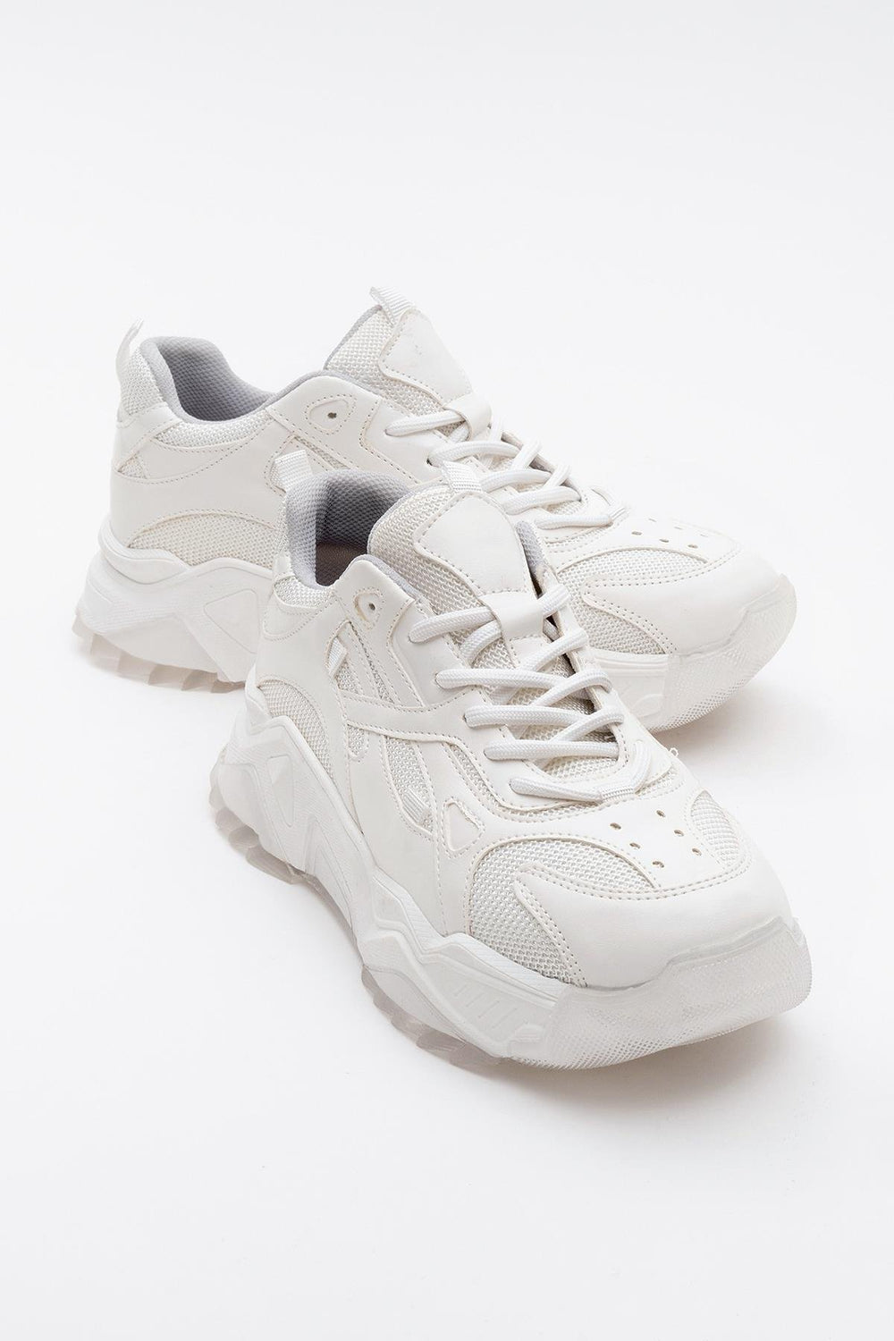 Loretta - White Platform Sneakers – Prologue Shoes