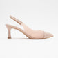 Moore - Beige Transparent Back Pointed Toe High Heel (Women)