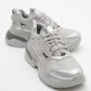 Marron - Silver Gray Sneakers (Women)