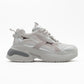 Marron - Silver Gray Sneakers (Women)