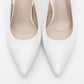 Value - White Patterned Heeled Shoe (Women)