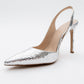 Twine - Silver Patterned High Heel (Women)