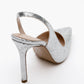 Twine - Silver Patterned High Heel (Women)