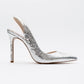 Twine - Silver Patterned High Heel (Women)