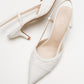 Point - White Heeled Shoe (Women)