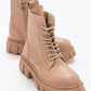 Zarela - Dark Beige Ankle Boot (Women)